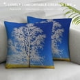 thumbnail image 3 of Creowell Fine Foliage Lace Pillow Cushion Covers for Sofa Couch Bedroom Car Chair Home Decor Pillow Covers - Spring Pillowcase 1PC 22x22in, 3 of 5