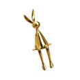 thumbnail image 2 of kurtrusly Sitting Rabbit Ornament Bunny Figurine for Bookshelf Living Room Bedroom Golden S 1Set, 2 of 6