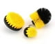 thumbnail image 1 of Xiao Hua Juego de 3 cepillos de limpieza para taladro y fregador eléctrico, multiusos, para suelos, bañeras, duchas, baños y cocinas (amarillo)., 1 of 5