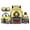 Train Yellow, variant on Jeiento Green Pickles 17 Inch Backpack Set 4-Piece Lunch Bag Pencil Case Water Bottle Holder Lightweight Large Capacity School Bookbag for Kids Boys Girls