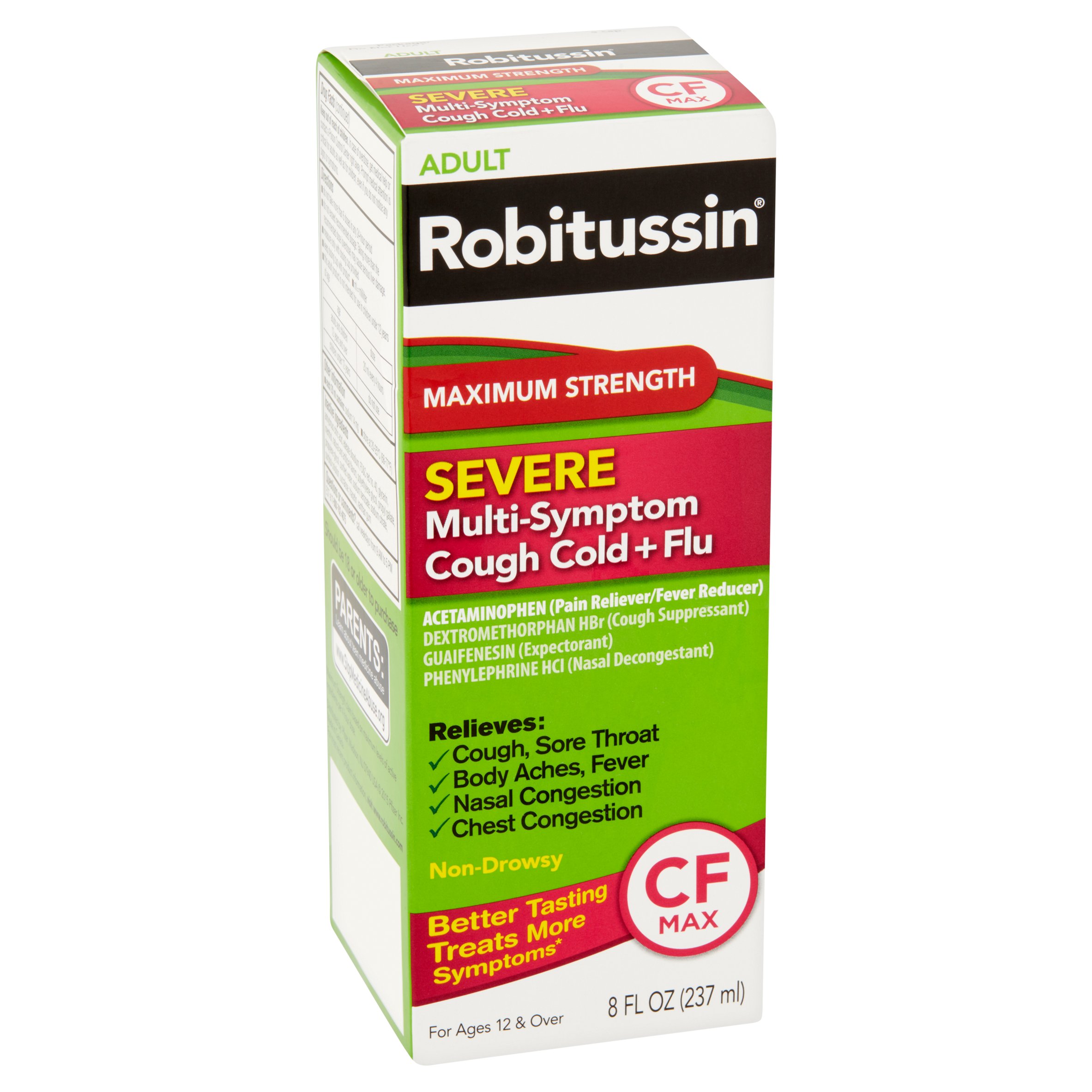 Robitussin Adult Max Strength Severe Cough Cold and Flu Medicine, 8 Fl Oz - image 2 of 5