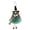 Green, variant on Sinknap Cloth Witch Doll Halloween Decoration, Spooky Eye‑Catching Realistic Fabric Witch Figurine, Reusable Hanging / Tabletop Ornament for Home Office Halloween Party Event Decor Green