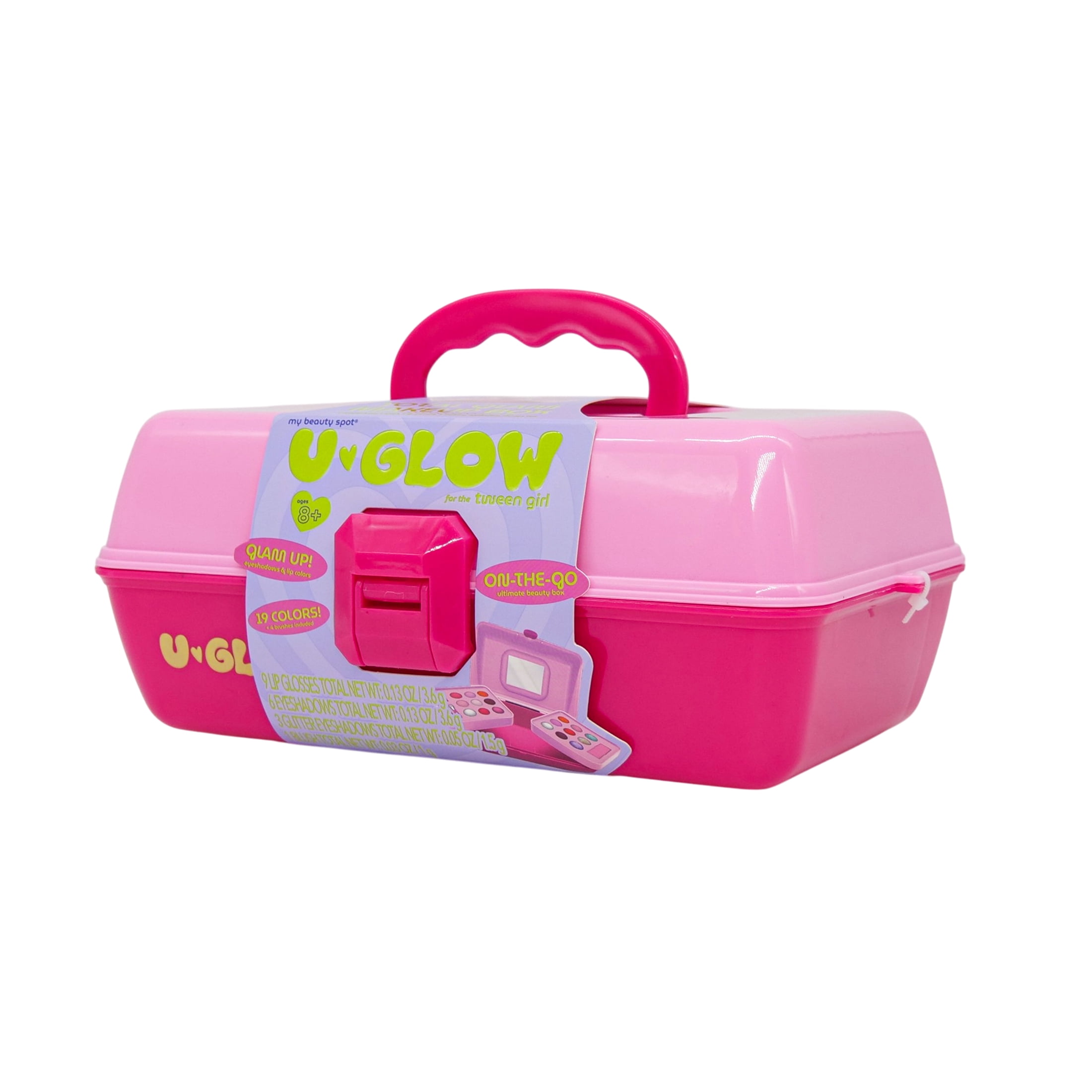 My Beauty Spot U-Glow Makeup Kit for Kids, Pink, 19 Pieces