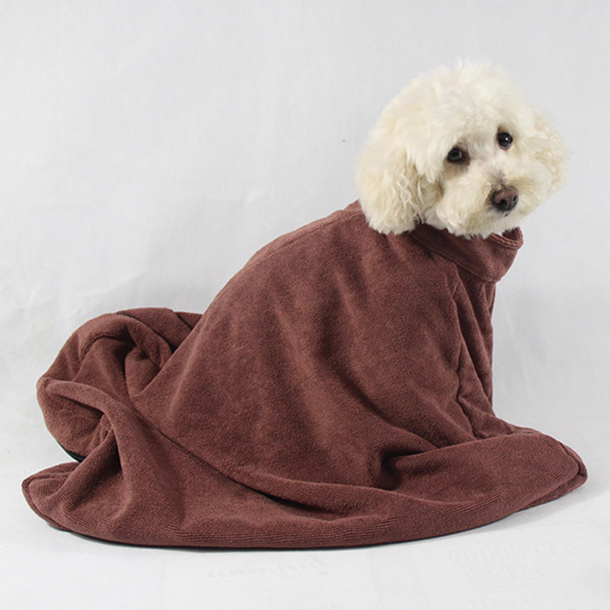 Pet Dog Cat Fibre Towel Bag Pet Bath Towel Drying Dry Bathrobe