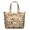 Geometric Stripe Beige Pattern-1, variant on Geometric Arrow Red Pattern Weekend Tote Bag, Daily Commuter Tote with Inner Zip Pocket, Full Length Zipper Gift Ideas for Holiday Birthday Gifts,22 X 12 X 18 Inches