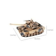 thumbnail image 3 of Remote Control Tank for Boys, Battle Toy with Lights Sounds, 350掳 Rotating Turret, 2.4Ghz Anti-Interference, ABS Plastic, Climbing 45掳 Slope, Kids Gift, 3 of 8
