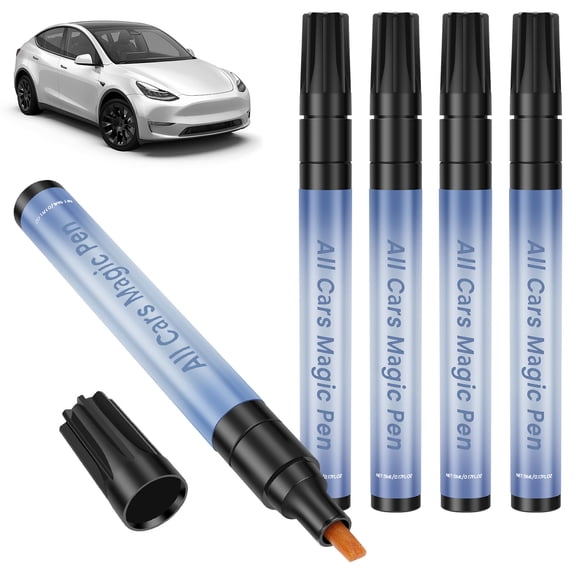 Austok 5Pcs Car Scratch Remover Pen, Portable Car Touch Up Paint, Auto Car Scratch Removal Pen for All Vehicle Exterior, Car Paint Scratch Repair Kit, Quick Fix for Wear Swirl Marks And Scuffs