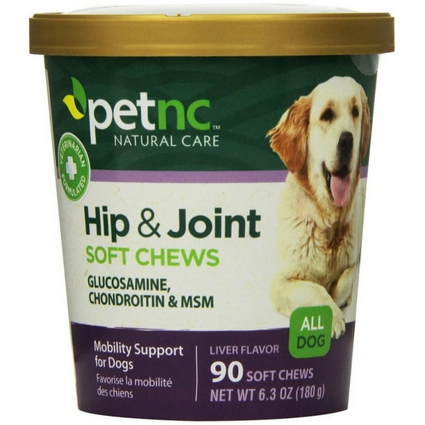 PetNC Natural Care Hip & Joint Soft Chew For Dogs, Liver Flavor, 90