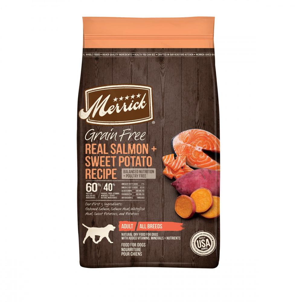 Merrick Grain Free Dry Dog Food for Adults High Protein Texas Beef Sweet Potato 30 lb Bag Walmart