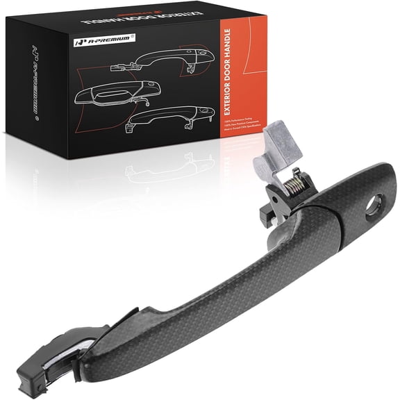 A-Premium Front Left Driver Side Exterior Door Handle with Keyhole Compatible with Ford Mustang 2005-2014, Carbon Fiber Look, Replace# 4R3Z6322405APTMCF, AR3Z6322405AAPTMCF