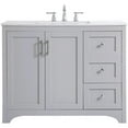 thumbnail image 5 of 42 inch Single Bathroom Vanity in Grey, 5 of 15