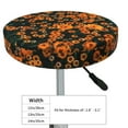 thumbnail image 4 of Daiia Daisies Stool Covers Round,Round Bar Stool Covers Waterproof Bar Chair Covers Washable Stool Cushion Slipcover for 12-14 Inch Chair-13 inch, 4 of 7