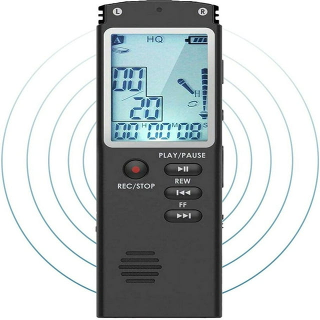 HLONK 32G Voice Recorder R01 Digital Voice Activated Recorder - Sound Audio Dictaphone Double Sensitive Microphone A-B Repeat Mini Lecture Recorder