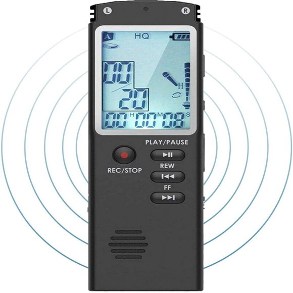 Dosaele 32G Voice Recorder R01 Digital Voice Activated Recorder - Sound Audio Dictaphone Double Sensitive Microphone A-B Repeat Mini Lecture Recorder