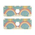 thumbnail image 7 of Yayeee Faucet Mat for Kitchen Sink 14.7" Diatomite Long Splash Guard Pad, Retro Beige Rainbow, 2 Pack, 7 of 7