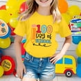 thumbnail image 2 of LUOGENLI T-Shirt pour Filles et Garçons, Col Rond, Manches Courtes, Été, Décontracté, Maxi, Jaune, 1-2 Ans, 2 of 4