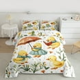 thumbnail image 2 of jejeloiu Cute Duck Bedding Comforter Set,Kawaii Flower Tulip Twin Comforter Sets,Rustic Floral Bedding Set For Girls Boys,Breathable Home Decor Reversible,2-Piece, 2 of 8
