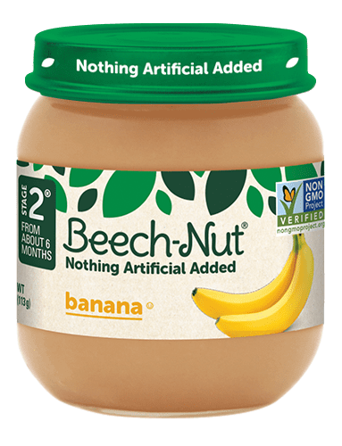 Beech-Nut Stage 2, Banana Baby Food, 4 oz Jar