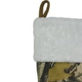 thumbnail image 3 of Northlight 21.5" Tree Print Camouflage with Pocket and White Cuff Christmas Stocking, 3 of 4