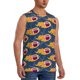 thumbnail image 2 of Fotbe Burning Rugby Balls Men's Camiseta sin Mangas Estampada para Hombres, Playera Casual para Gimnasio, Entrenamiento, Playa-3X-Large, 2 of 7