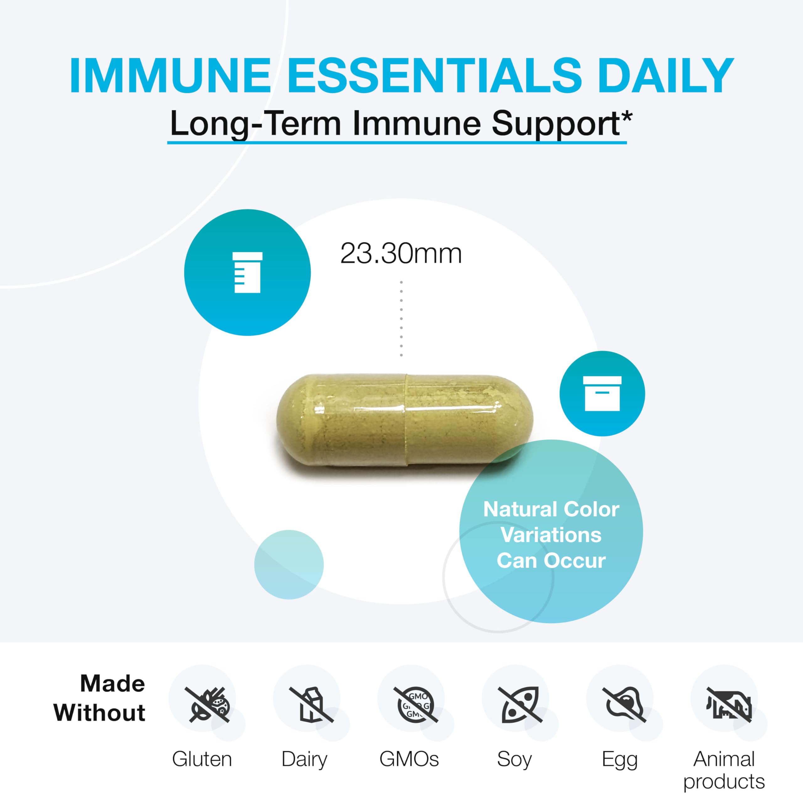 XYMOGEN Immune Essentials Daily - Vitamin C Zinc and Quercetin - Daily Immune and Antioxidant Support - Respiratory Wellness Formula - Vegan Gluten-Free - 120 Capsules