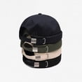 thumbnail image 5 of Visland Women Men Beanie Hat, Fashion Casual Vintage Retro Solid Color Brimless Soft Cozy Cotton Winter Head Warm Adjustable Skullcap Sailor Cap for Outdoor Daily Wear, 5 of 7