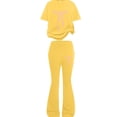 thumbnail image 5 of Tween Girls Cute Clothes Leopard Print Bow Top + Flared Pants Outfit Set 9-13 Years Summer Outfits for Teens Y2K, 5 of 5