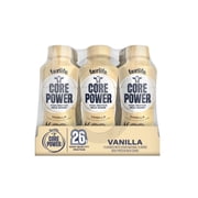Core Power Protein Shake, Vanilla, 26g Bottle, 14oz, 12 Pack