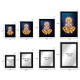 thumbnail image 4 of IBA Indianbeautifulart Lord Hanuman Picture Frame Religious Poster Black Wall Frame Deity Photo Frame Wall Decor&nbsp;For Home/ Office/ Temple-6 x 8 Inches, 4 of 7
