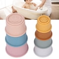 thumbnail image 4 of Juguete de tazas apilables ANGGREK 7 piezas mejora las habilidades juguetes de baño para salpicaduras de bebé, 4 of 8