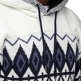 thumbnail image 5 of X RAY JEANS Mens Colorblocked Pattern Hooded Sweater, Teal, L, 5 of 6