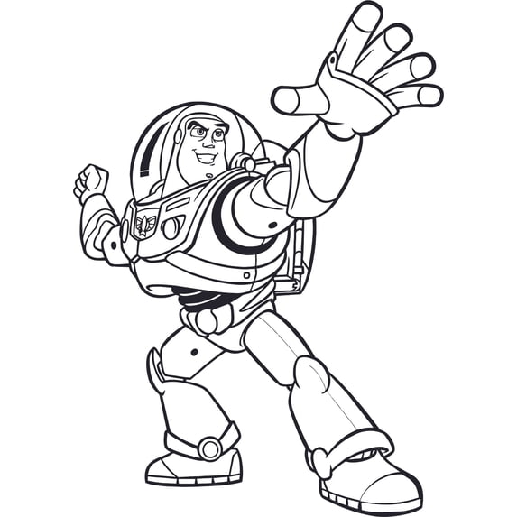 Lightyear Cartoon Characters Decor Wall Art Vinyl Sticker Design Decal Girls Boys Kids Room Bedroom Nursery Kindergarten Fun Home Children Room Decor Wall Art Sticker Vinyl Size (10x8 inch)