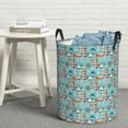 thumbnail image 5 of Picia Sea Lighthouse Large Laundry Basket, Waterproof, Freestanding Laundry Hamper, Collapsible Tall Clothes Hamper with Extended Handles-, 5 of 8