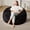 Black, variant on Hobestluk Bean Bag Chairs 2.5FT Bean Bag Chair with Memory Foam Filled & Chevron Plush Fur Cover Small Bean Bag Chairs for Playroom, Living Room, Bedroom (White)