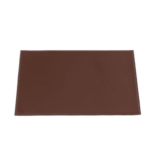 Dacasso H3347 17 in. x 12 in. Rectangular Brown Leatherette Placemat
