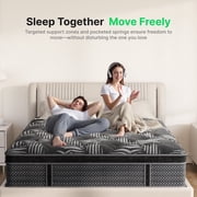 Behost Twin Mattress 10 inch in a Box, CertiPUR-US Memory Foam Hybrid Mattress Twin Size for Adults Bunk Bed, Medium Firm