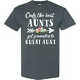 thumbnail image 3 of Inktastic Only the Best Aunts Get Promoted to Great Aunt with Flowers T-Shirt, 3 of 5