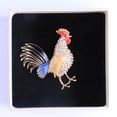 thumbnail image 2 of Broche de gallo multicolor Hugo con pedrería de Rhinestone, 2 of 7