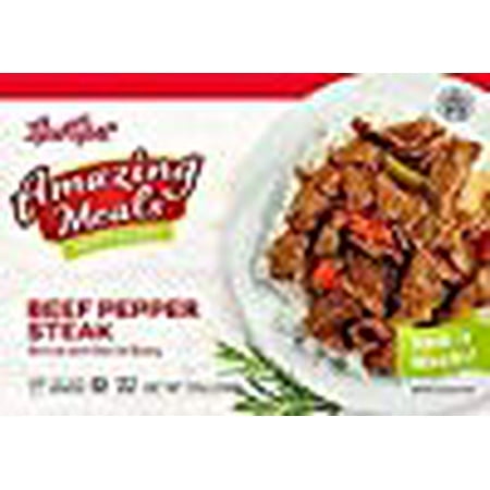 Meal Mart Beef Pepper Steak Served With Rice In Gravy 12 Oz. Pk Of