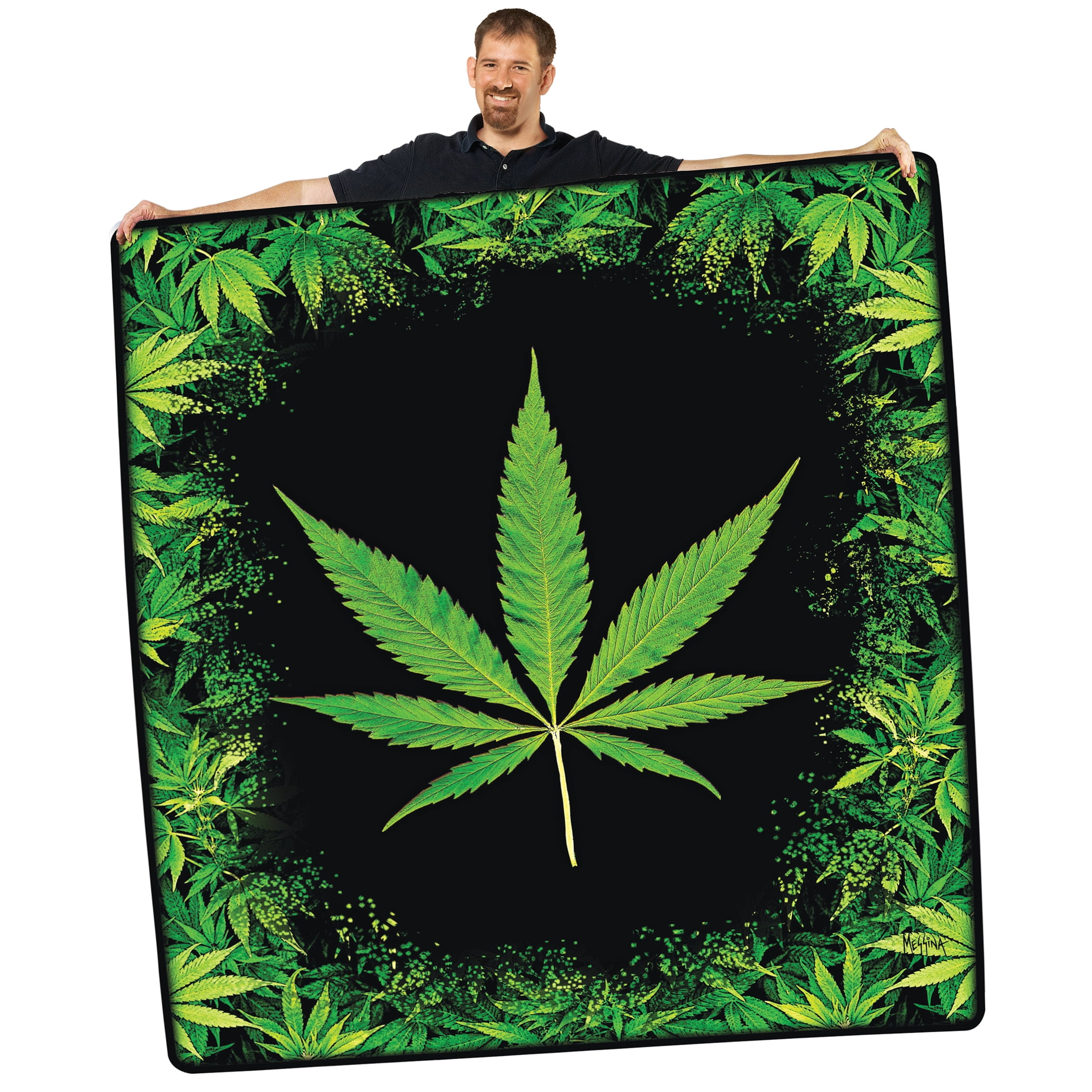 5 Foot Polyester Fleece Flower Garden Pot Leaf Throw Blanket Walmartcom Walmartcom