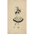 thumbnail image 3 of Will R. Barnes 15x24 Black Modern Framed Museum Art Print Titled - Pierrette (1912 - 1924), 3 of 5