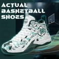 thumbnail image 2 of BINQER Zapatillas de baloncesto de caña alta for hombre con amortiguación de malla transpirable y suela antideslizante., 2 of 6