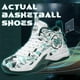 thumbnail image 2 of BINQER Zapatillas de baloncesto de caña alta for hombre con amortiguación de malla transpirable y suela antideslizante., 2 of 6