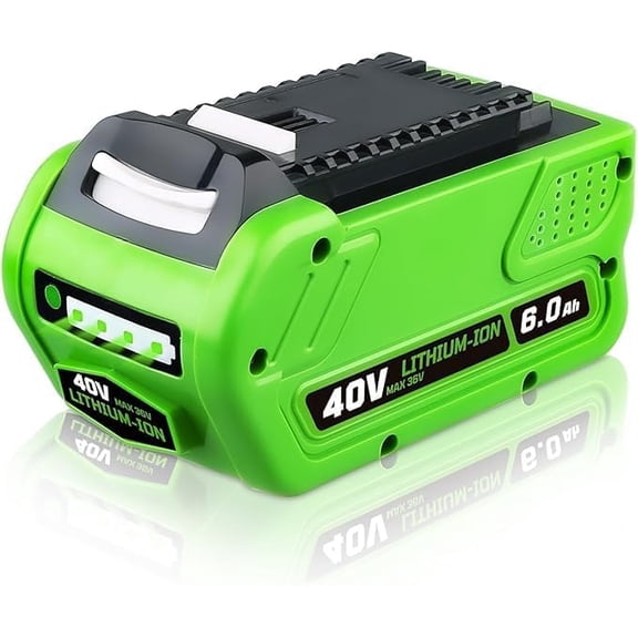 6000mAh 40V Lithium Battery for Greenworks Replacement for Greenworks 40V Battery 29462 29252 20202 22262 25312 25322 20642 27062 21242 Compatible with Greenworks 40V Cordless Power Tools