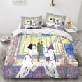 thumbnail image 3 of 101 Dalmatians Duvet Cover Set 3 Piece (1 Duvet Cover + 2 Pillow Shams) Bedding Cover Set with Zipper Closure 4 Corner Ties Cute Blanket 101 Dalmatians Theme Comforter Cover, 3 of 4