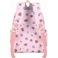 thumbnail image 4 of Backpack Cute Kawaii Backpack 3Pcs Set with Lunch Bag and Pencil Case, Funny Going Out Cartoon Laptop Travel Bag (Pink), 4 of 10