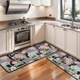 thumbnail image 3 of Kitchen Rugs Sets Of 2,Pioneer Flower Floral Print Pattern Anti Fatigue Kitchen Mat Rugs Non Slip Washable,Decorative Kitchen Floor Mats for Kitchen,Sink,Laundry,17X47 Inch, 3 of 5