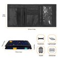 thumbnail image 6 of CHAQLIN Polyester Trifold Card Wallet with Slim Lightweight Children's Wallet for Outdoor, Astronaut Space Pattern Small Money Bag, 6 of 6