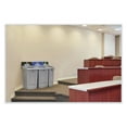 thumbnail image 5 of Rubbermaid Commercial 2171557 Slim Jim 33 gal 1-Stream Mixed Resin Recycling Station - Gray, 5 of 7