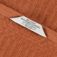 thumbnail image 5 of Superior Soho Ribbed Cotton Absorbent Bath Towel Set of 2, Rust, 5 of 9